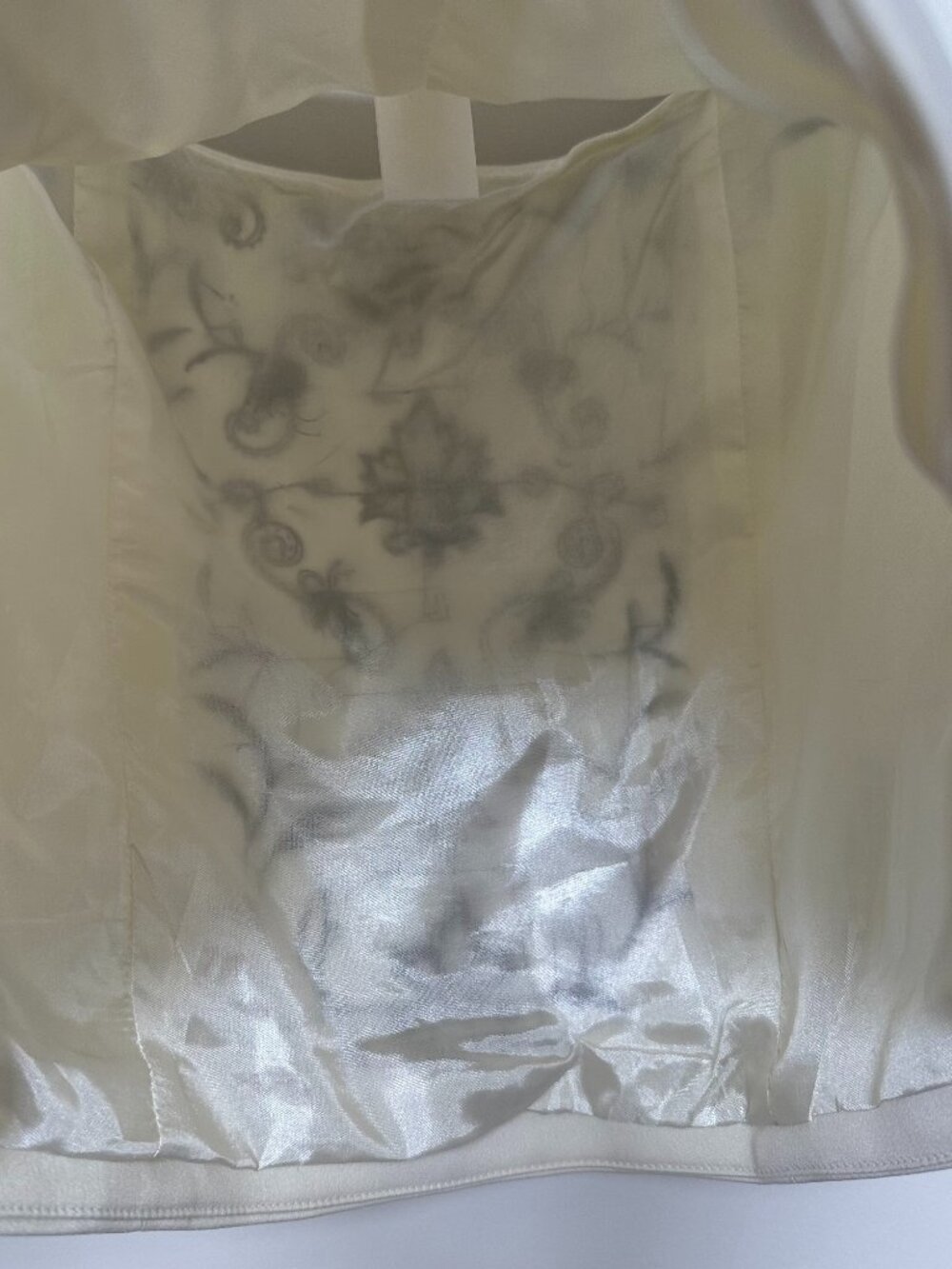 Vintage Sandra Darren Ivory & Black Beaded Embroidered Tank Top Size 8 🖤✨ - Picture 6 of 9